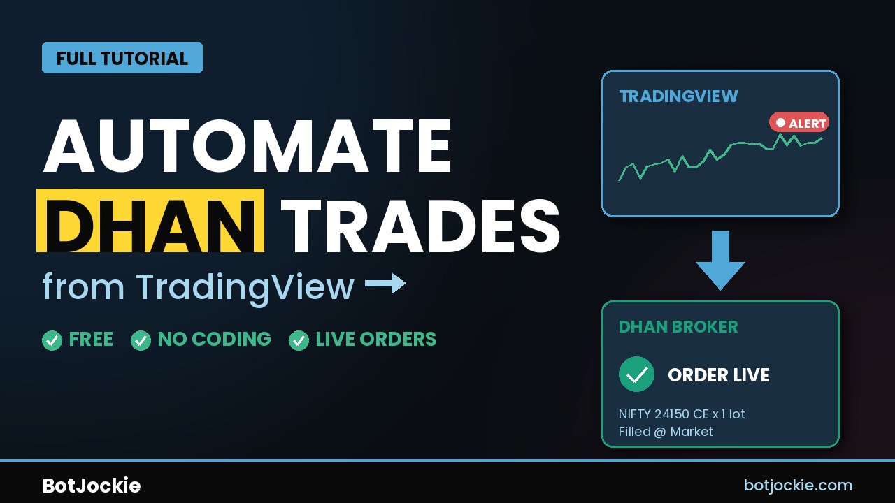 Dhan TradingView Webhook Tutorial